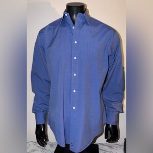 Nordstrom Men's Casual Blue Button-Down Shirt